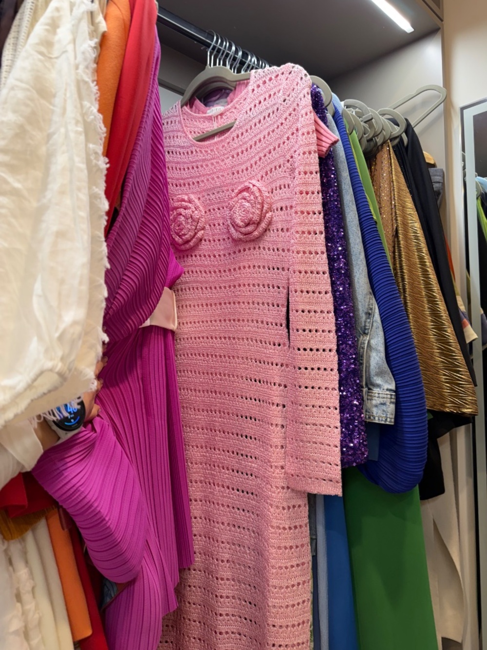 NW Same rosette crochet dress - Picture 4 of 5